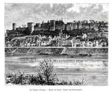 Chinon and the Vienne river, France, 19th century. Artist: Taylor