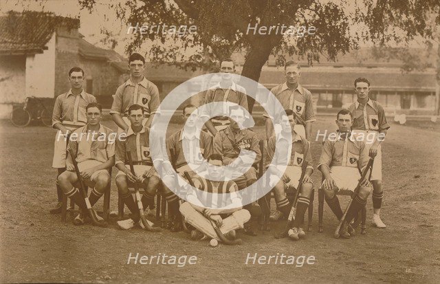The Battalion Hockey Team of the First Battalion, The Queen's Own Royal West Kent Regiment. Poona, I Artist: Unknown
