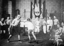 Boxing class in Joe Edward's School, Berlin, between c1910 and c1915. Creator: Bain News Service.