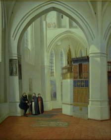 The Choir of Assens Church, 1840-1841. Creator: Dankvart Dreyer.