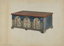 Pa. German Dower Chest, c. 1936. Creator: Bernard Krieger.