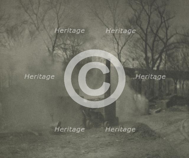 Camera Work: The Asphalt Paver; New York, 1892. Creator: Alfred Stieglitz.