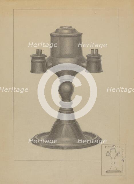 Lamp, c. 1936. Creator: Herman Bader.