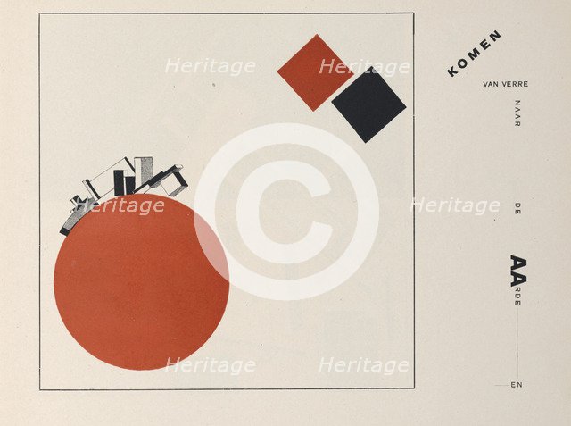 About Two Squares, 1922. Creator: Lissitzky, El (1890-1941).