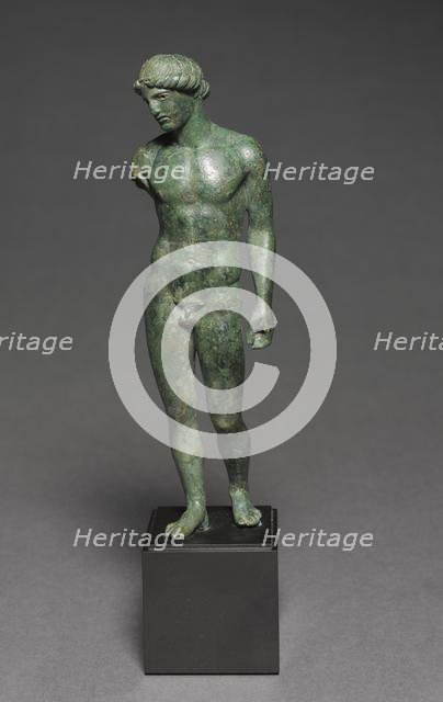 Athlete Making an Offering, c. 450-425 BC. Creator: Unknown.
