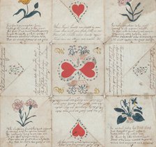 Valentine: Puzzle Purse, 1826. Creator: Anon.