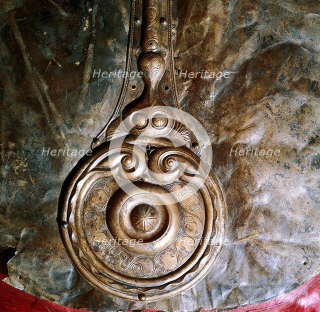 Detail of Witham Shield, Celtic bronze, British. Artist: Unknown