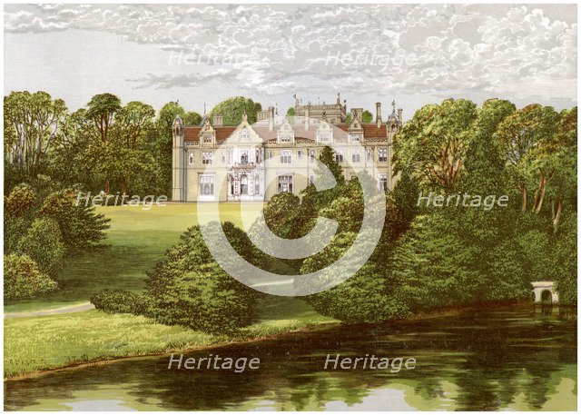 Keele Hall, Staffordshire, home of the Sneyd family, c1880. Artist: Unknown