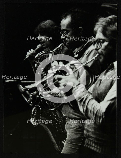 Norma Winstone, Art Themen and Henry Lowther performing at The Stables, Wavendon, Buckinghamshire. Artist: Denis Williams