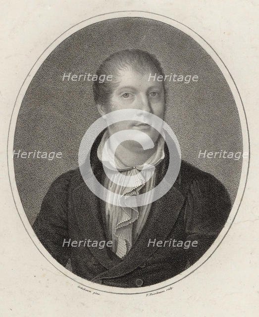 Portrait of the violinist and composer Louis Spohr (1784-1859), 1820. Creator: Fleischmann, Friedrich (1791-1834).