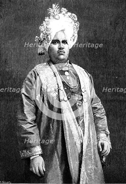 The Maharajah of Kapurthala, Punjaub, 1890. Creator: R. Taylor.