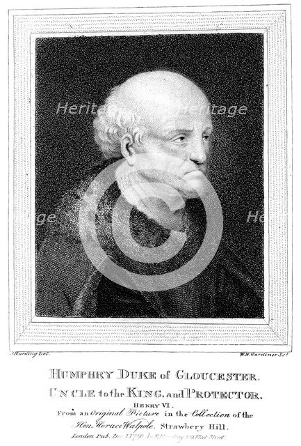 Humphry, Duke of Gloucester (1391-1447), 1790.Artist: W N Gardiner