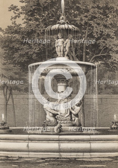 Artichoke Fountain, located in the Retiro Gardens, Madrid, designed in 1776 by ??King Charles III…