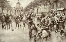 'German Troops Occupying the City of Liege', 1915 Creator: Unknown.
