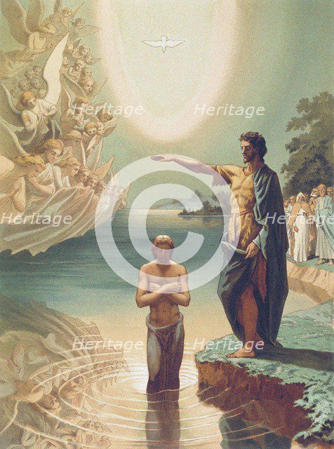 The Baptism of Christ. Artist: Gagarin, Grigori Grigorievich (1810-1893)