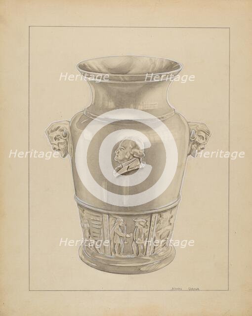 Vase, c. 1936. Creator: John Dana.