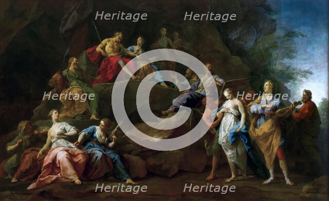 Orpheus' Descent into Hades, 1763. Creator: Restout, Jean II (1692-1768).
