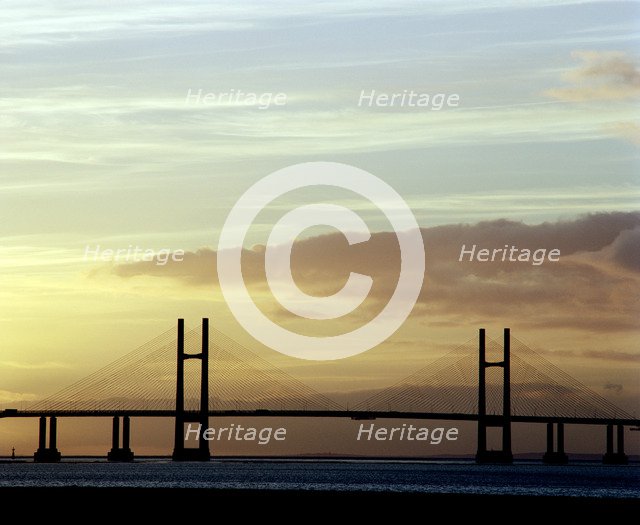 The new Severn Bridge, Pilning, Avon, 2001. Artist: JO Davies