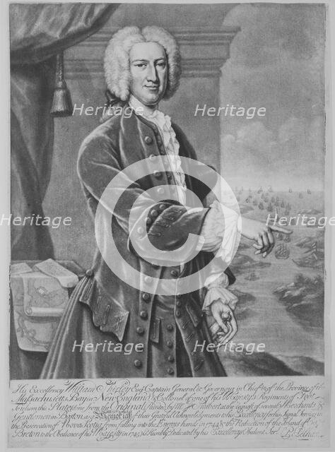 William Shirley, Governor of Massachusetts, 1747., 1747. Creator: Peter Pelham.
