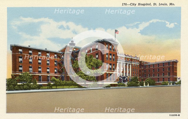 City Hospital, St Louis, Missouri, USA, 1926. Artist: Unknown
