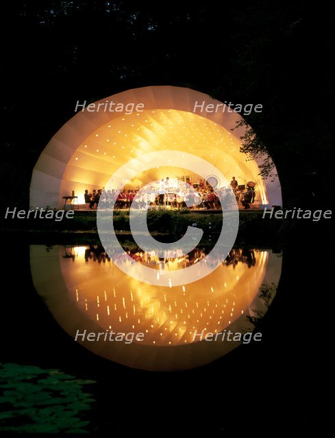 Concert bowl at night, Kenwood House, Hampstead, London, 1987. Artist: Unknown
