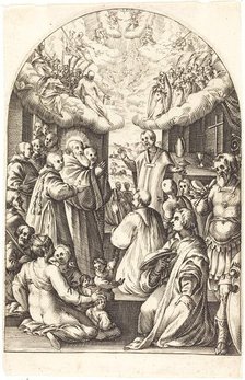 Death of Saint Benedict, 1608/1611. Creator: Jacques Callot.