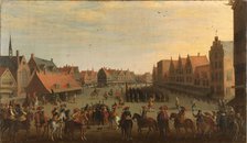 The Disbanding of the 'Waardgelders' (Mercenaries in the Pay of the Town Government)...31 July 1618. Creator: Joost Cornelisz Droochsloot.
