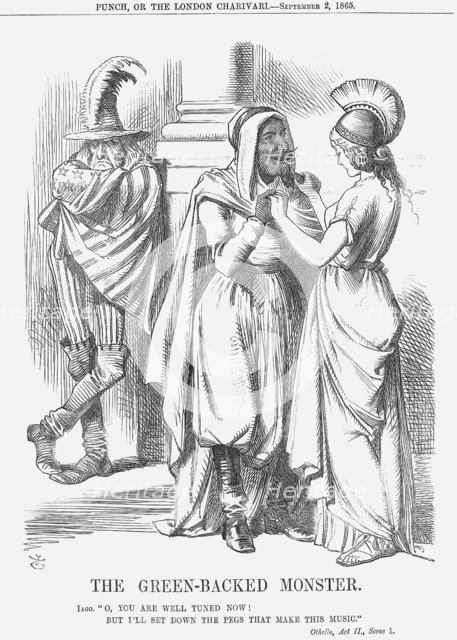 'The Green-Backed Monster', 1865. Artist: John Tenniel