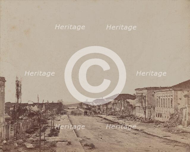 Street in Sebastopol, 1855-1856. Creator: James Robertson.
