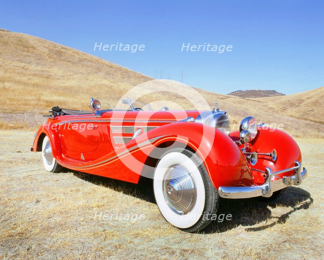 1936 Mercedes Benz 540K. Artist: Unknown.