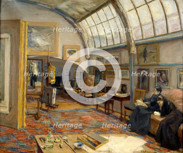 Artist's studio at the Brandenburger Tor in Berlin, 1902. Artist: Liebermann, Max (1847-1935)
