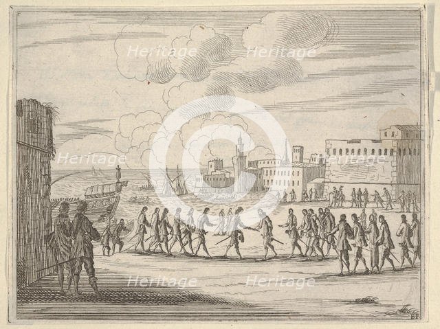 Francesco I d'Este is Named the Deputy of the Catholilc King and is Sent to Catalogna, fro..., 1659. Creator: Bartolomeo Fenice.