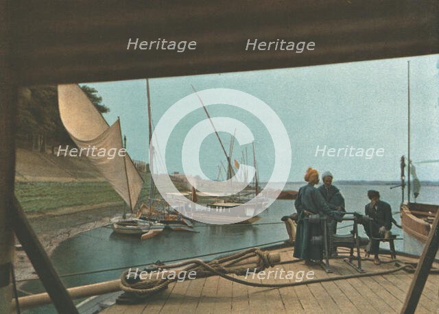 ''Les berges du Nil a Ouadi-Halfa; Le Nord-Est Africain', 1914. Creator: Jules Gervais-Courtellemont.