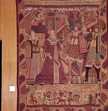 Norwegian Tapestry from Gudbrandsdal, dated 1620s Artist: Unknown.