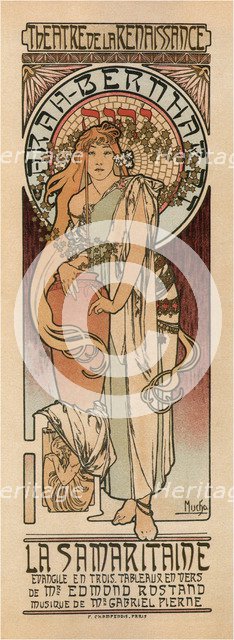 Woman of Samaria (Poster). Artist: Mucha, Alfons Marie (1860-1939)