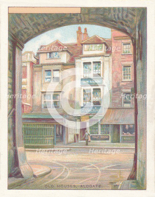 'Old Houses, Aldgate', 1929. Artist: Unknown.