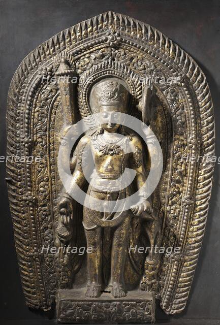 The Hindu God Vishnu (image 1 of 3), 983. Creator: Unknown.