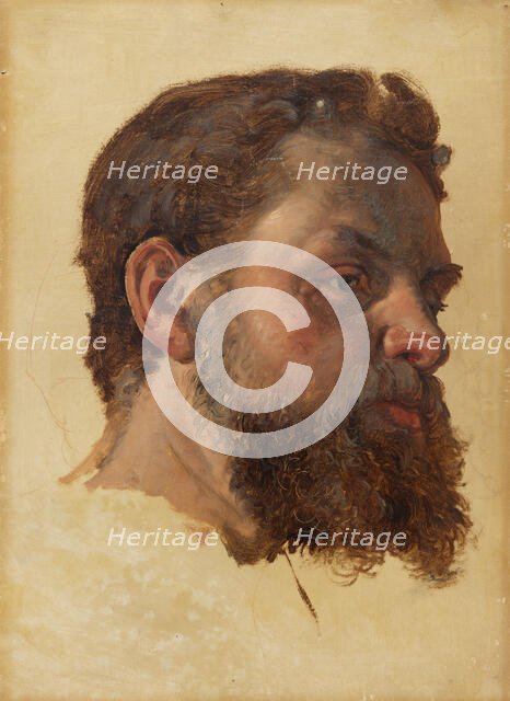A Bearded Man. Study. Creator: Jorgen Pedersen Roed.