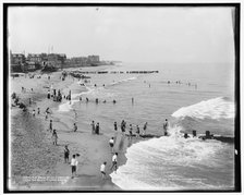 The Beach at Long Branch, c1901. Creator: Unknown.