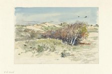 Dune landscape between Bloemendaal and Ijmuiden, 1891. Creator: Jan Hoynck van Papendrecht.