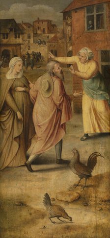 Mary and Joseph seeking refuge in Bethlehem, 1558. Creator: Massys (Matsys), Jan (1510-1575).