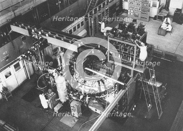 Tokamak T-4 at the Kurchatov Institute of Atomic Energy Artist: Anonymous  