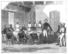 Trial of Native Prisoner by General Court-Martial, at the Main Guard, Fort William, Calcutta, 1857. Creator: Unknown.