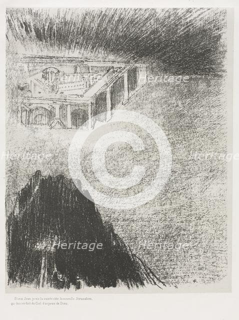 The Apocalypse of Saint John: And I, John, Saw the Holy City, New Jerusalem…., 1899. Creator: Odilon Redon (French, 1840-1916); Blanchard; Ambroise Vollard (French, 1867-1939).