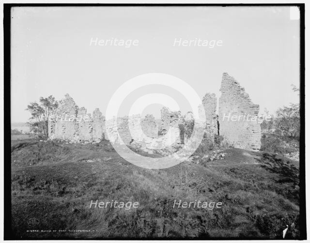 Ruins of Fort Ticonderoga, N.Y., c1902. Creator: Unknown.