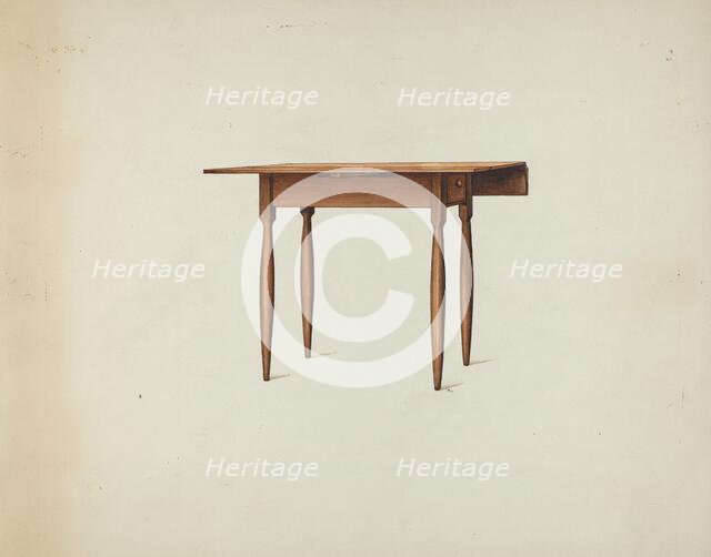 Shaker Table, c. 1936. Creator: Ray Holden.