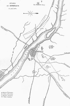 'Plan of the Advance on Koreigaum', c1891. Creator: James Grant.