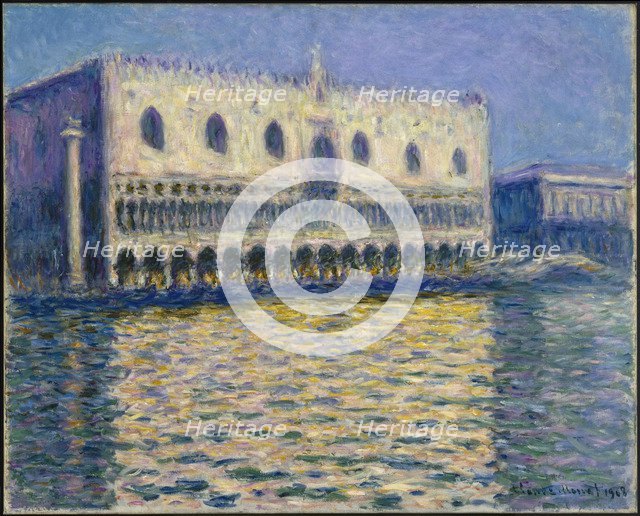 The Doges Palace (Le Palais ducal), 1908. Artist: Monet, Claude (1840-1926)