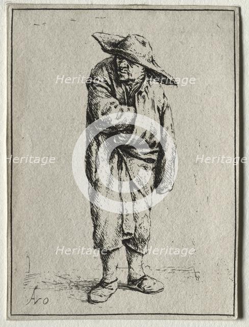 Peasant with his hand in his cloak. Creator: Adriaen van Ostade (Dutch, 1610-1684).