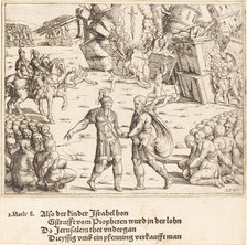 The Victory of Judas Maccabeus Over Niccanor, 1547. Creator: Augustin Hirschvogel.